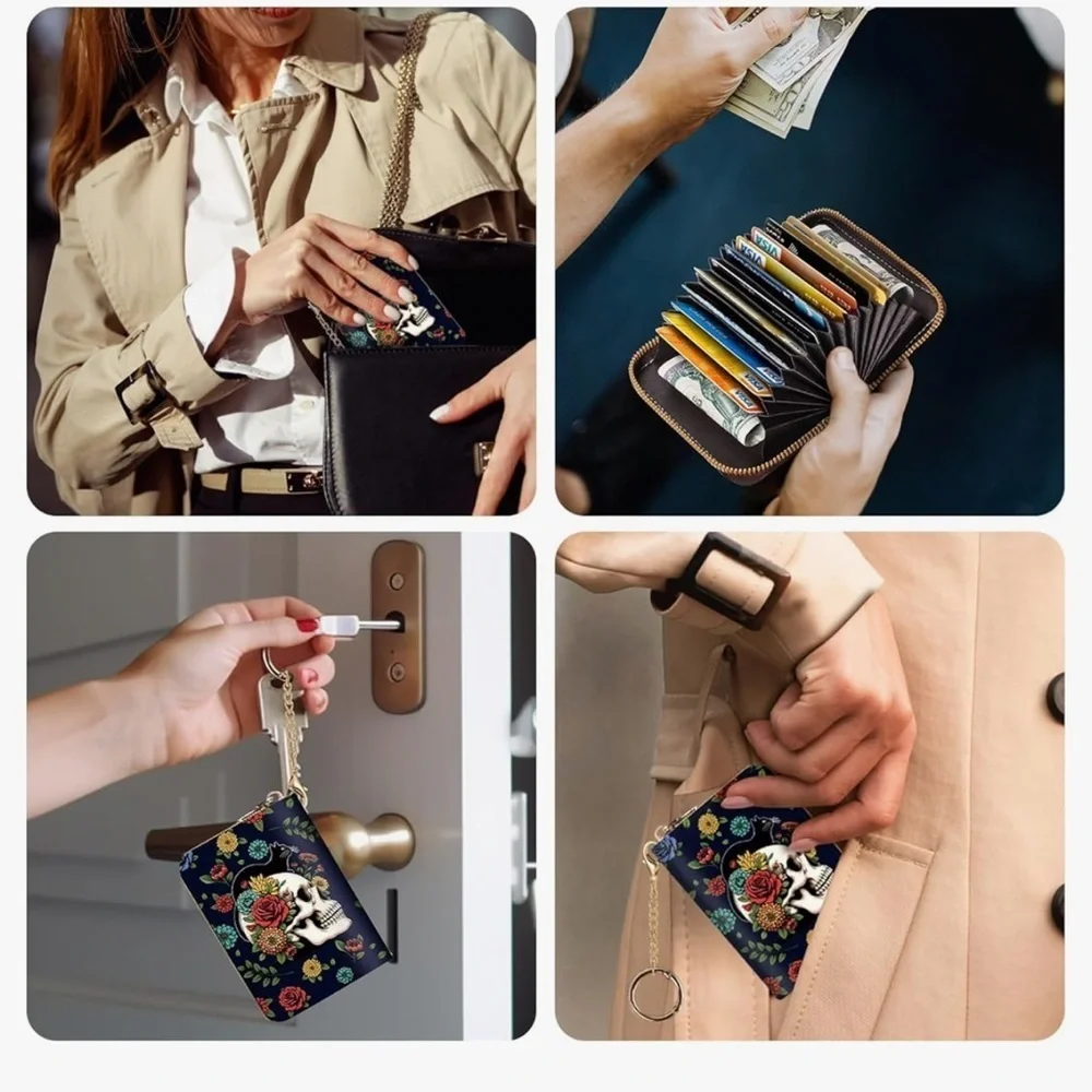 Credit Card Holder RFID Wallet, Small Card Holder Wallet for Women ( new)